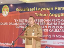 Sekda Buka Kegiatan Sosialisasi Perseroan Perorangan Untuk Pelaku UMKM