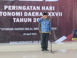 Wabup Pimpin Acara Peringatan Hari Otonomi Daerah Ke XXVII