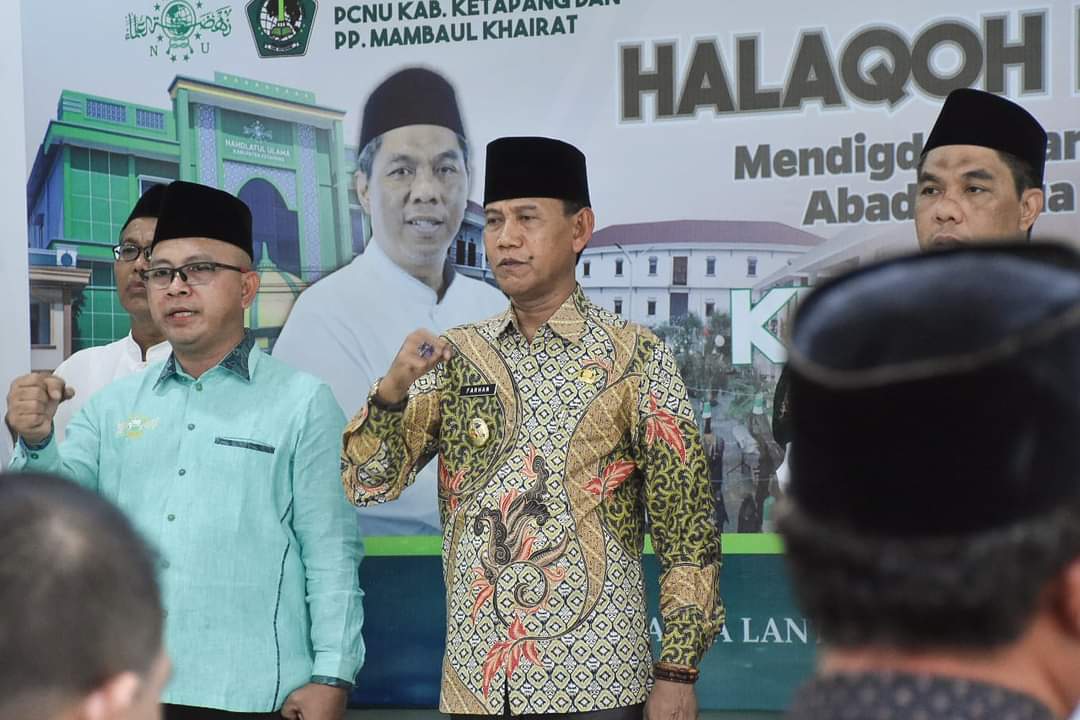 Wabup Farhan pada saat Hadiri Halqah fikih di Kantor PCNU ketapang