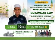 PHBI Masjid Baitussalam Dalong Akan Gelar Tabligh Akbar