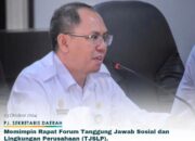 PJ Sekda Pimpin Rapat Forum Tanggungjawab Sosial dan Lingkungan Perusahaan