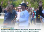 PJ Sekda Ketapang Ikuti Senam Rutin Jumat Pagi