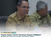 PJ Sekda Pimpin Rapat Teknis Perbup No 16 Tahun 2024