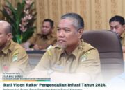 Staf Ahli Bupati Ikuti Vicon Rakor Pengendalian Inflasi 2024