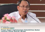Pj Sekda Pimpin Rapat Implementasi Fleksibikitas BLUD