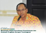 Pj Sekda Pimpin Rapat Evaluasi Pemantauan Program Pemberantasan Korupsi Terintegrasi