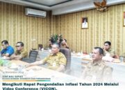 Staf Ahli Bupati Mengikuti Rapat Vicon Pengendalian Inflasi Tahum 2024