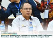 Pj Sekda Hadiri Rapat Pleno Hasil Pemilukada Serentak 2024