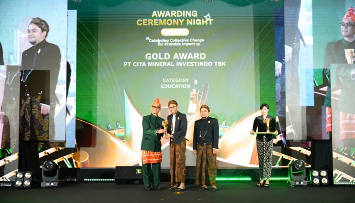 Tingkatkan Akses dan Kualitas Pendidikan di Air Upas, Cita Mineral Investindo Tbk Raih Penghargaan ISRA 2026