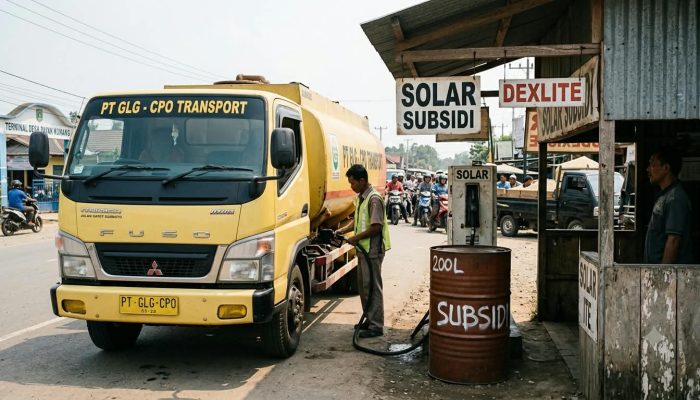 Diduga Angkutan Truk CPO Milik Ketum HIPMI Ketapang Gunakan Solar Subsidi