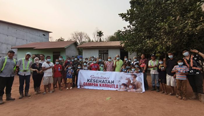 BGA Group Sosialisasi Kesehatan dan Bagikan Masker Serta Vitamin Bagian Tanggap Dampak Karhutla